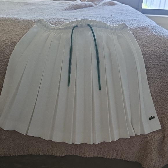 Lacoste White Pleated Skirt